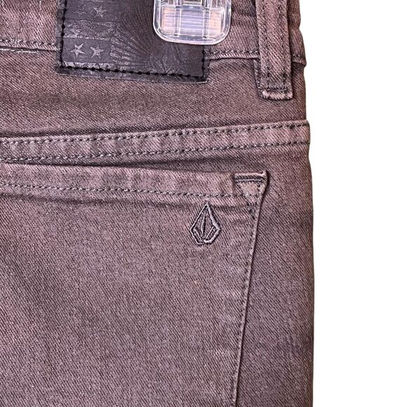 Volcom Jeans Womens 26 Skinny Mid Rise Jegging Stretch Denim Geometric Print - Picture 7 of 13